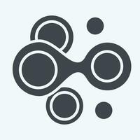 Icon Cells. related to Biochemistry symbol. glyph style. simple design editable. simple illustration vector