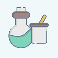 Icon Science Instruments. related to Biochemistry symbol. doodle style. simple design editable. simple illustration vector