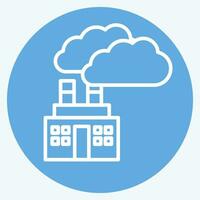 Icon Carbon Dioxide. related to Biochemistry symbol. blue eyes style. simple design editable. simple illustration vector