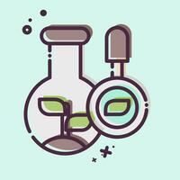 Icon Biology. related to Biochemistry symbol. MBE style. simple design editable. simple illustration vector