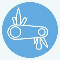 Icon Multitool related to Bicycle symbol. blue eyes style. simple design editable. simple illustration vector