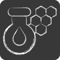 Icon Chlorophyll. related to Biochemistry symbol. chalk Style. simple design editable. simple illustration vector