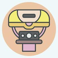 Icon Light related to Bicycle symbol. color mate style. simple design editable. simple illustration vector
