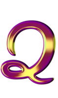 violet d'or alphabet png