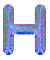 holographisch metallisch Alphabet png