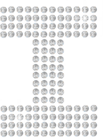 Shiny diamond alphabet png