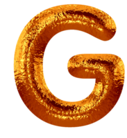 golden metallisch Alphabet png