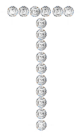 Diamond bling alphabet png