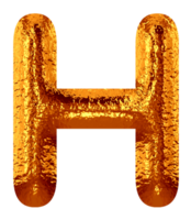 golden metallisch Alphabet png