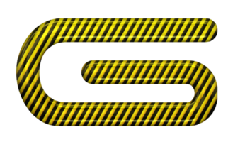 giallo nero Pericolo alfabeto png