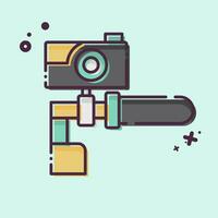 Icon Camera related to Bicycle symbol. MBE style. simple design editable. simple illustration vector