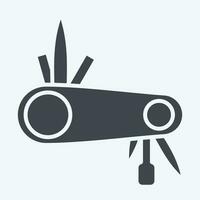 Icon Multitool related to Bicycle symbol. glyph style. simple design editable. simple illustration vector