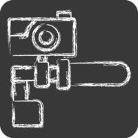 Icon Camera related to Bicycle symbol. chalk Style. simple design editable. simple illustration vector