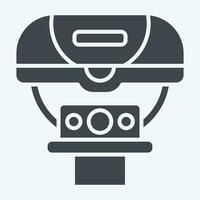 Icon Light related to Bicycle symbol. glyph style. simple design editable. simple illustration vector