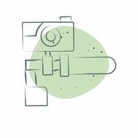 Icon Camera related to Bicycle symbol. Color Spot Style. simple design editable. simple illustration vector