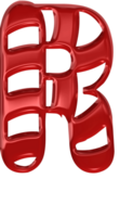 rot glänzend Süßigkeiten Stock Alphabet png