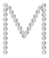 diamante bling alfabeto png