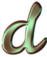 Grün glänzend Alphabet png