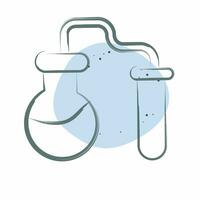 Icon Chemical Experiments. related to Biochemistry symbol. Color Spot Style. simple design editable. simple illustration vector