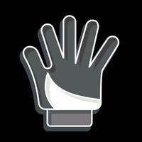 Icon Glove related to Bicycle symbol. glossy style. simple design editable. simple illustration vector
