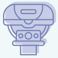 Icon Light related to Bicycle symbol. two tone style. simple design editable. simple illustration vector