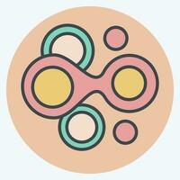 Icon Cells. related to Biochemistry symbol. color mate style. simple design editable. simple illustration vector