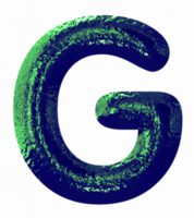 zwart met groen schijnen alfabet png