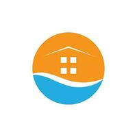 Home Property and construction logo design vector