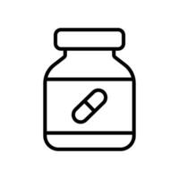 medicine bottle icon vector design template simple and clean