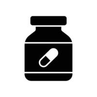 medicine bottle icon vector design template simple and clean