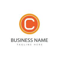 C letter logo template vector element business and symbol