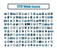 170 web icono colocar. plano estilo vector eps.