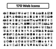 170 web icono colocar. plano estilo vector eps.