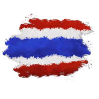 Flag of Thailand, illustration, Brush strokes png