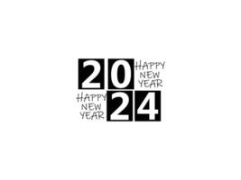 Happy new year 2024 vector design