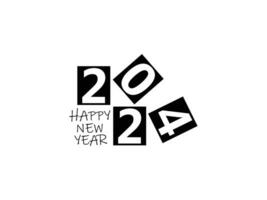 Happy new year 2024 vector design