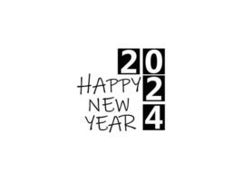 Happy new year 2024 vector design