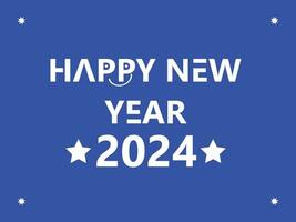 Happy new year 2024 design vector