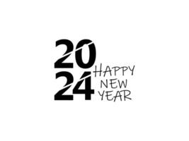 Happy new year 2024 vector design