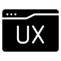 user experience glyph icon vector