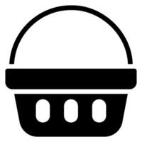 picnic basket glyph icon vector