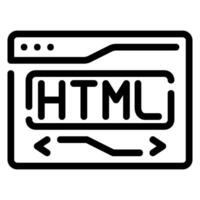 html line icon vector