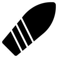 Surfboard glyph icon vector