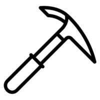 ice axe line icon vector