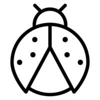 bug line icon vector