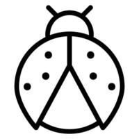 bug line icon vector