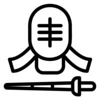 kendo line icon vector