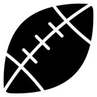 icono de glifo de rugby vector