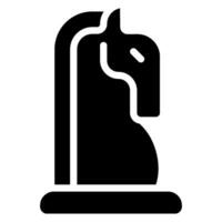 chess glyph icon vector