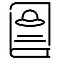 magazine line icon vector